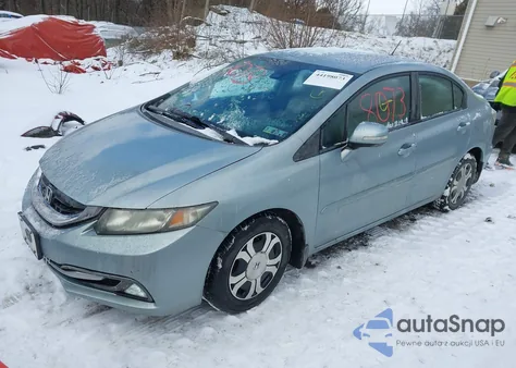 2013 Honda Civic Hybrid из США, поврежденный, VIN 19XFB4F25DE000691
